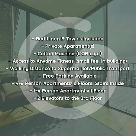 12, Apartments, 4-6 Pers, Central, Stunning View, Near Supermarket & Public Transport