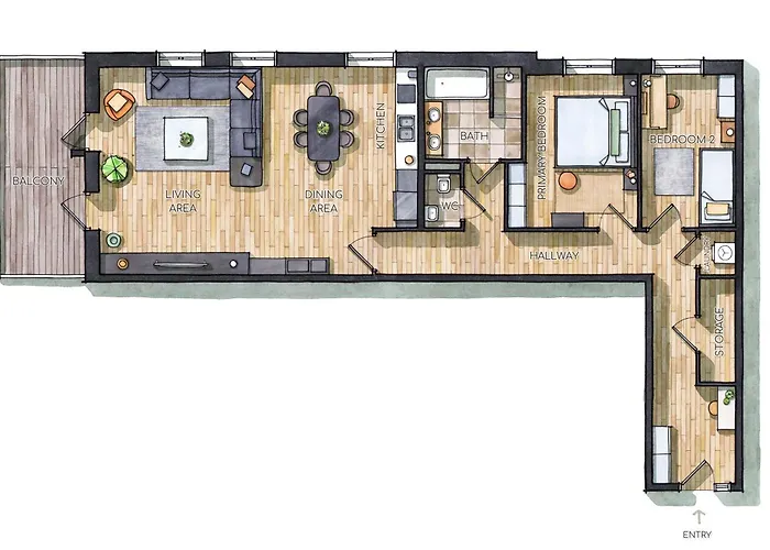 12, Apartments, 4-6 Pers, Central, Stunning View, Near Supermarket & Public Transport