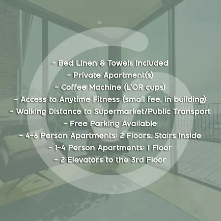 Hotel apartamentowy 12, Apartments, 4-6 Pers, Central, Stunning View, Near Supermarket & Public Transport 4*