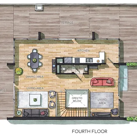 Hotel apartamentowy 12, Apartments, 4-6 Pers, Central, Stunning View, Near Supermarket & Public Transport